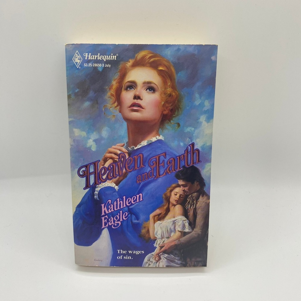 Harlequin Heaven and Earth Kathleen Eagle OS Blue Good Vintage Romance 1990